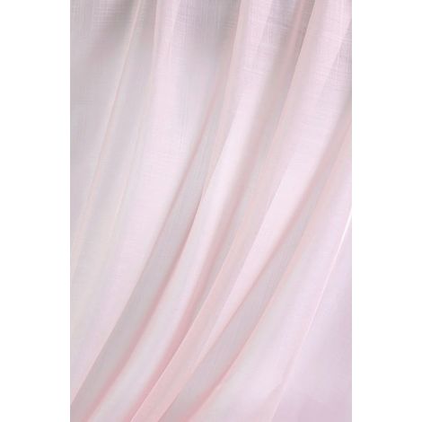 Paire de vitrages unis - 60x140cm - Rose