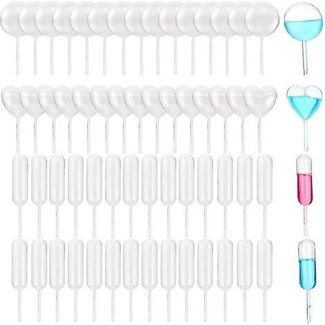 200 pièces 4 ml Pipettes à gâteau en plastique, Pipettes jetables, Pipettes à presser (1/3)