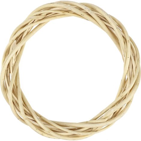 Couronne En Vigne - Cadre En Bois Pour Couronnes Florales - Décoration Porte Mur Intérieur Extérieur - 20 Cm De Diamètre - 1 Pièce (1/5)