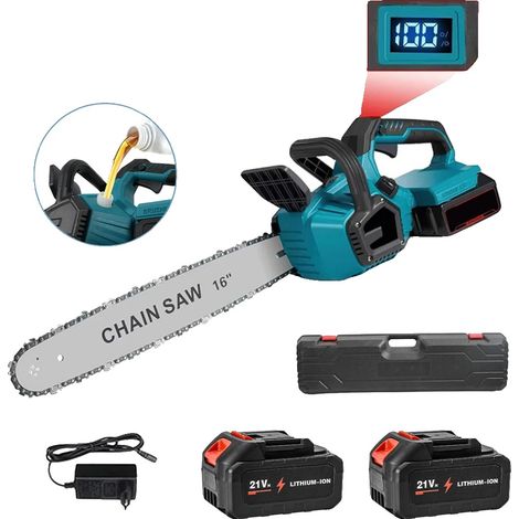 Scie Électrique, Alimentation Double Batterie, Système de Lubrification Automatique, Avec 2XBattery (1/2)