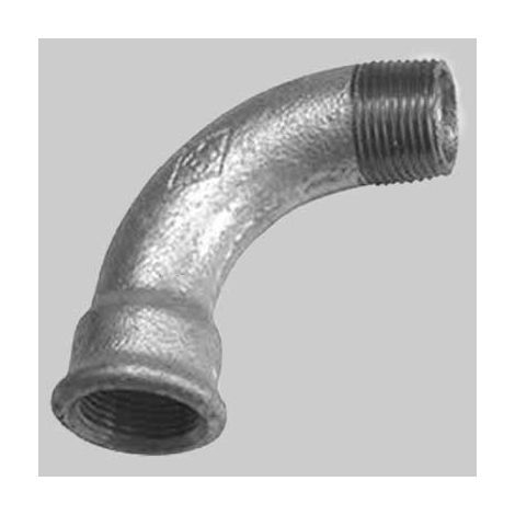 CURVA A 90° MASCHIO/FEMMINA ZINCATA - 2"1/2