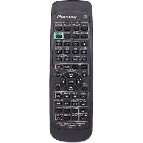 Télécommande de remplacement Axd7247 pour récepteur AV Pioneer VSX609RDS/MVXJI, compatible ampli home cinéma, contrôleur infrarouge (1/2)