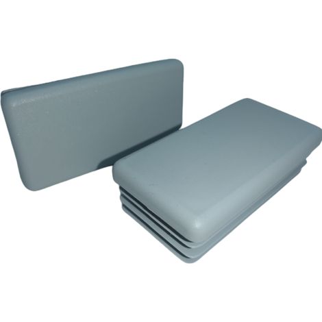 Tappo interno per palo profilato tetto 100x50 10 pezzi grigio (1/4)