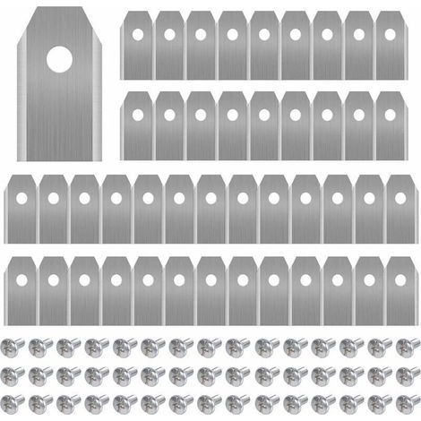 45 x Titanium Blades for All Husqvarn/Automower/Yardforce/Gardena Robotic Lawnmowers (3g-0.75mm) with 45 Screws, Replacement Blades for Models 105, 310, 315, 320, 420, 430x, R40i (1/5)