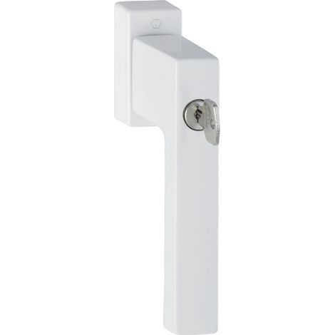 HOPPE 3938037 Maniglia per Finestra Toulon Cilindro Serratura TBT, 7 x 37 mm, Bianco, VK 7x37 mm, weiss