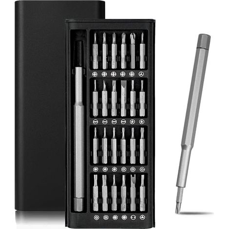 Kit Tournevis de Précision,Mini 24 en 1 Set Outils Portables,avec T2/T3/T4/T5/T6/T8/T10/T15, Cruciforme PH000/PH00/PH0/PH1/PH2,Triwing Y1,etc,pour la Réparation de Phone,Laptop,Caméra,Montres (1/5)