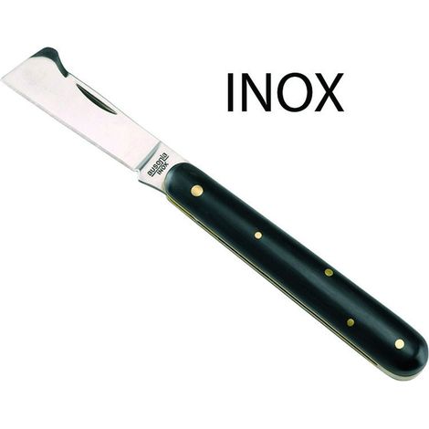 Coltello Da Innesto In Acciaio Inox Con Manico Finto Corno - cm.17 - 32005