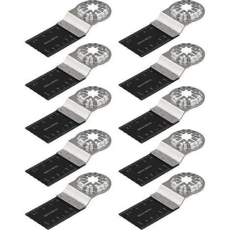 LYERCW - Outil multifonction For Starlock, 10 lames de scie oscillantes, outils bimétalliques pour outil multifonction Starlock