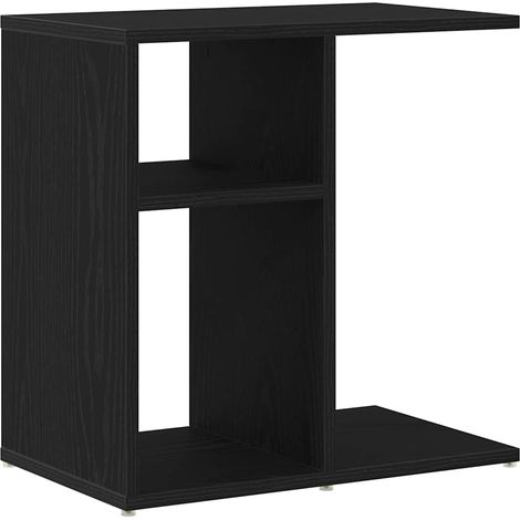Maison Exclusive - Tavolo laterale Rovere Nero 50 x 30 x 50 cm Legno multistrato