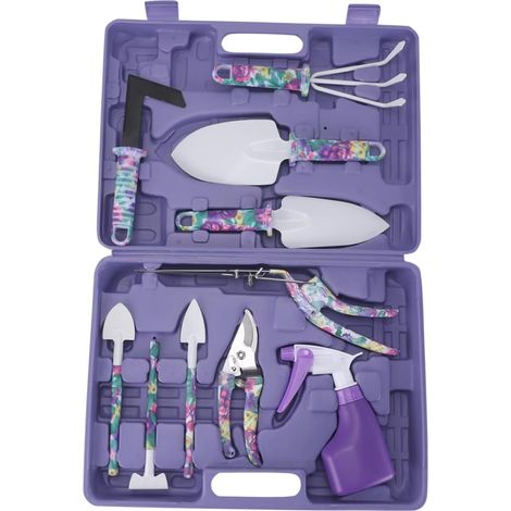 10pièces Outils De Jardinage Pelle Râteau Cisaille Coupe-Herbe Outils De Jardinage Multifonctionnels (1/5)