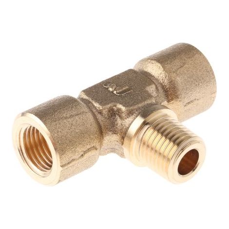 Raccord en T Laiton Legris BSPP Femelle 1/4pouce - Femelle 1/4pouce ( Prix pour Paquet de 5 )