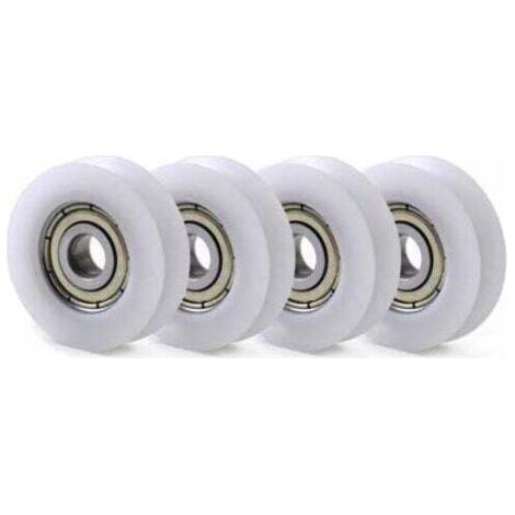 Ensoleille 10er-Packung 608 Nylon-Rillenkugellager, Abmessungen 6 x 30 x 10 mm, verschleißfest für Schiebetüren