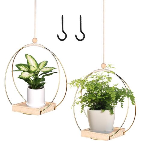 2 Pièces Suspension Plante Intérieure, Pot Suspendu Plant Interieur (1/5)