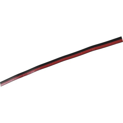 Bande d'étanchéité pour porte, anti-vent, anti-poussière, insonorisant, en silicone et caoutchouc, pour espaces jusqu'à 23 mm, noir (1/5)