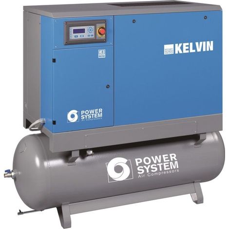 Compresseur à vis KELVIN 7,5-13 Réservoir de 270L avec sécheur