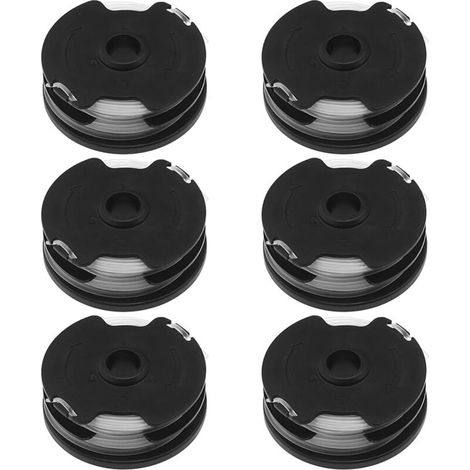 Lot de 6pcs Bobines de Rechange pour Tondeuse Gazon 2x4.15m Ligne Double Axe Compatible avec Parkside PRT 20-Li C3 TLP-01 Tondeuses (1/5)