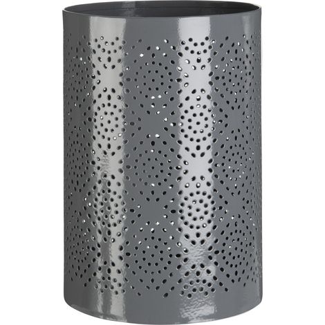 Premier Housewares Complements Grey Finish Large Candle Holder (1/2)