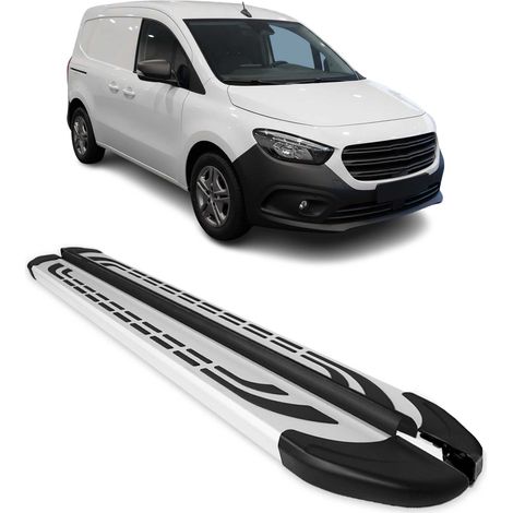 OMAC Trittbretter für Mercedes Citan W420 L1 2021-2026 Alu 2tlg Silber (1/5)