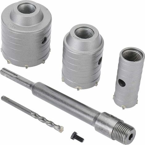 Forets de scie cloche SDS Plus pour béton, ciment, pierre, mur - 65 mm, 50 mm, 30 mm (1/5)
