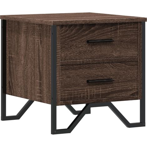 Maison Exclusive - Comodino Rovere Marrone 40x41x40 cm in Truciolato (1/5)