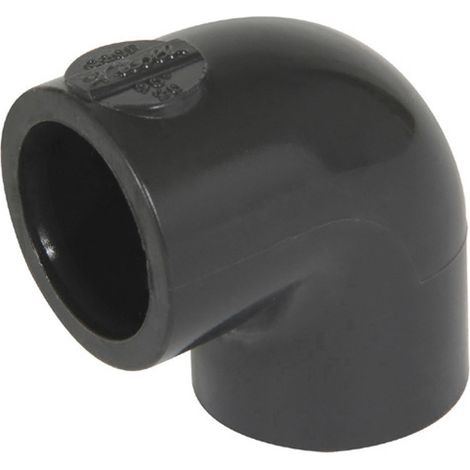 Raccord pression PVC Nicoll - Coude FF 90° Ø25 NF