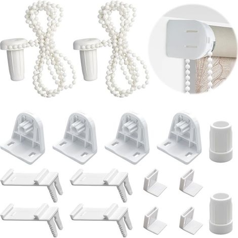 Fixation Store sans Percage, 16 Pièces Ensemble D’Accessoires pour Stores Enrouleurs, Supports De Stores Enrouleurs, pour Store sans Percage (1/5)