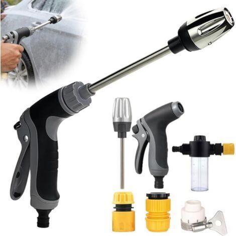 Catherine – Nettoyeur haute pression électrique 150 bars – Moteur Brushless – Débit max 450L/h – Réservoir de mousse – Rotation 360° pour trois modes (1/5)