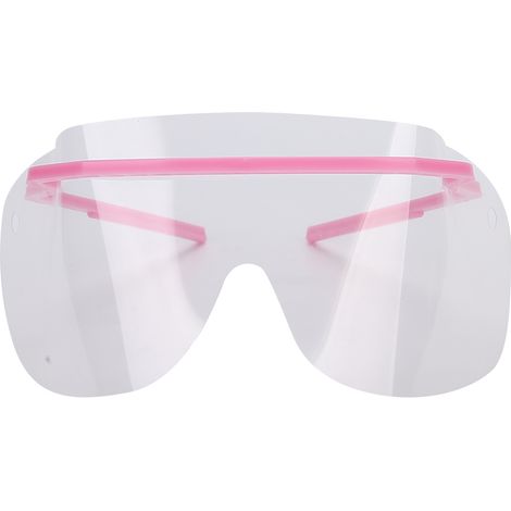 Lunettes de Protection Anti-Buée Anti-Poussière pour Laboratoire Dentaire, Écran de Sécurité Transparent, Teinte Rose, Paire Unique (1/5)