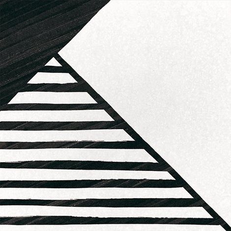 Carrelage effet carreau de ciment CAPRICE DECO B&W ORIGAMI 20x20cm 20x20cm Noir et Blanc Mat - Boîte de 1 m2