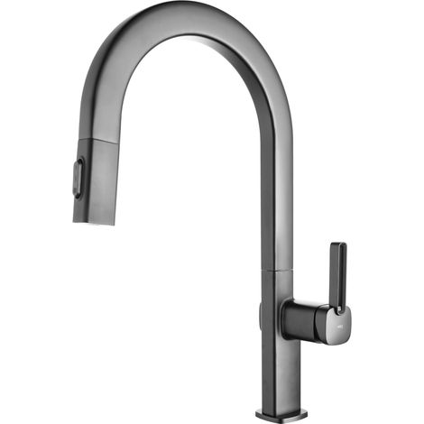 Mitigeur de cuisine Canada extractible finition gun metal brossé [ IMEX® ]
