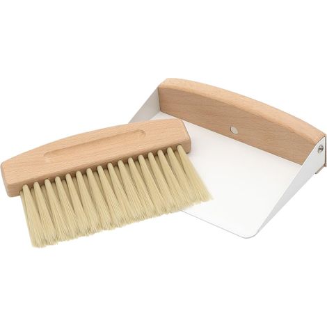 Pelle à Poussière et Brosse à Main Miettes Balai Brosses à Bois Petite Pelle et Balayette de Table pour le Bureau la Cuisine et la (1/4)