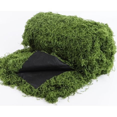 Tapis de Mousse Artificielle Vert Foncé 1x1m – Décoration Murale Végétale Réaliste pour Intérieur et Extérieur, Panneau d'Herbe Synthétique pour Jardin, Balcon, Mariage et Événements