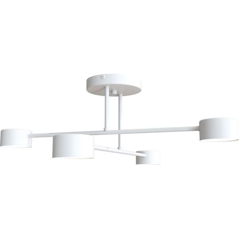 Lampada a sospensione Halo in acciaio bianco