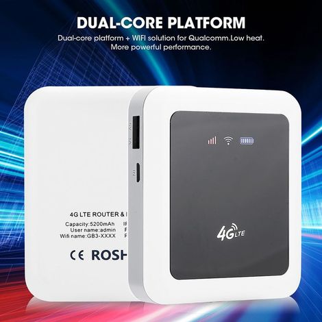 Routeur WiFi Portable Mini 4G 3G Sans Carte SIM Universel (Version Europe Asie Afrique)
