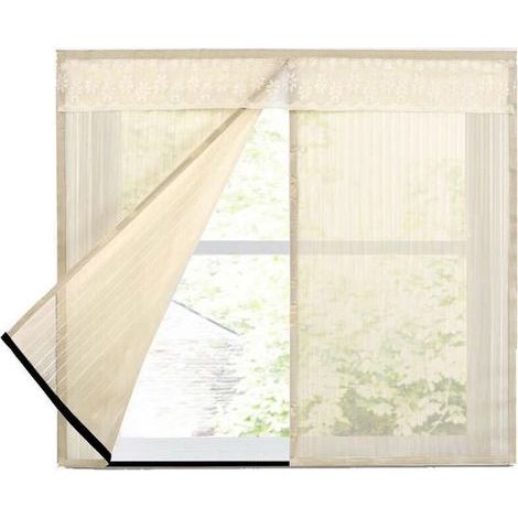 Moustiquaire magnétique Crezuo, 100 x 150 cm, avec fermeture Velcro - Crezuo (1/4)