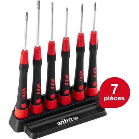 Wiha Jeu de tournevis de précision PicoFinish® TORX® MagicSpring® 7 pcs y compris étui (42998) (1/5)