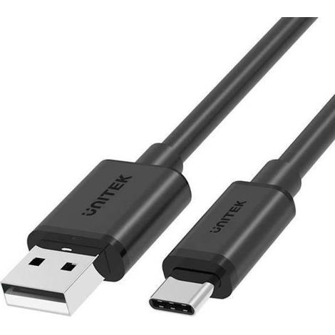 Unitek - USB-C auf USB-A Kabel, Schnellladung 5 V/3 A, USB 2.0 480 Mbps, einfach, robust, 3 m lang, Quick Charge 2.0, Laden und Datensynchronisation nach USB 2.0 Spezifikationen. (1/2)