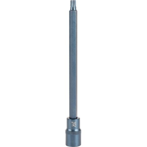 Punta a stella di alta precisione antiruggine in acciaio legato S2 con finitura blu, utensili manuali, hardware di formazione, set di punte Torx (T45), set di manicotti, set di bussole (1/5)