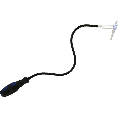 Tivoly • Tige Magnétique Flexible L57cm - Outil de Ramassage des Pièces Métalliques en Accès Difficile - Poignée Dentelée pour une Meilleure Préhension - Poids Maximum Supporté 0,5kg