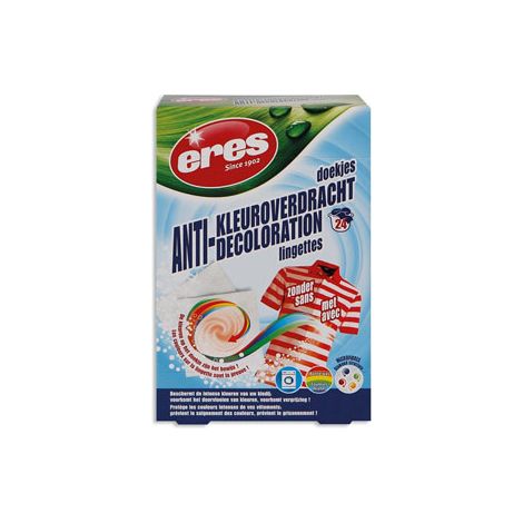Eres - lingettes anti-decoloration boite de 24 lingettes -
