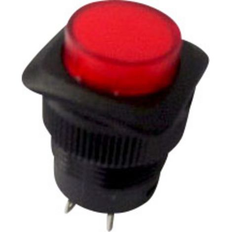 TRU COMPONENTS 1587743 TC-R13-508BL-05RT Druckschalter 250 V/AC 1.5 A 1 x Aus/Ein rastend Rot 1 St (1/2)