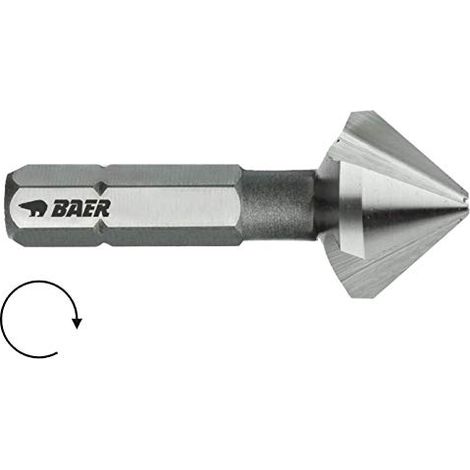 Fraise conique 90° 12,4 mm (pour M 6) – pour visseuse sans fil – foret fraisé – ébavureur (1/2)