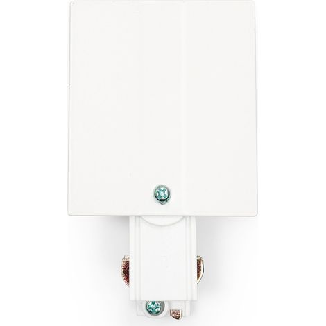 Connecteur de démarrage pour rail encastré triphasé - Blanc