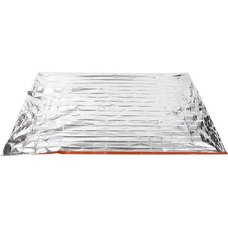 Couverture de survie réfléchissante orange, isolante thermique, couverture d'urgence pour premiers secours (1/5)