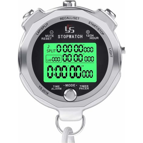 Stopwatch with light function and mute function-B (1/5)