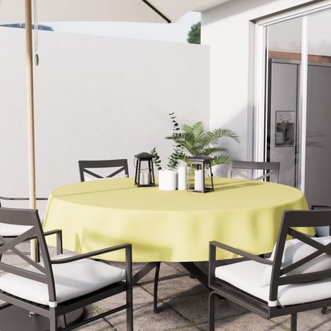 Linge de table Nappe ronde anti-taches 180 cm usage quotidien (1/2)