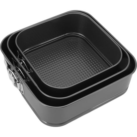 Quadratische Springform mit Antihaftbeschichtung, herausnehmbarem und auslaufsicherem Boden, ideal für Käsekuchen, Pizzen und Brote (18/20/22 Zoll). (1/5)
