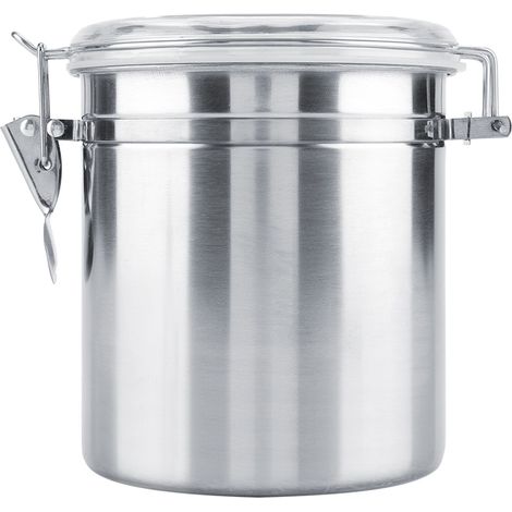 Boîte de conservation sous vide en acier inoxydable pour café, thé et sucre en grains (1450 ml) (1/5)