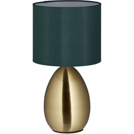 Lampada da comodino con funzione touch in ottone