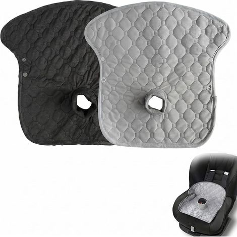 Coussin de Protection Siège Lot de 2  Noir (1/5)